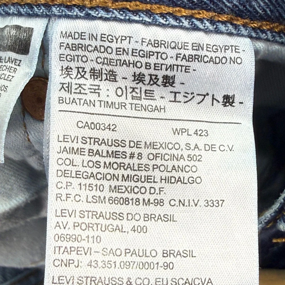 Levi's 501 Original Fit Jeans Mens‎ 40x32 Blue Medium Wash Button Fly Straight